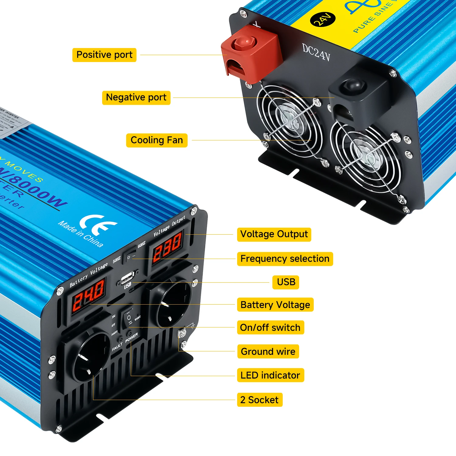 Solar Pure Sine Wave Power Dc  - đánh giá và giá Off Grid Solar Inverter 48V 6000W
