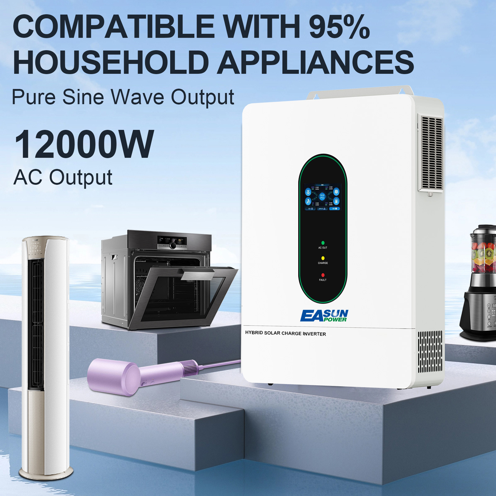EASUN POWER 12KW Split Phase G - đánh giá và giá Grid Tie Inverter Limiter 2000W